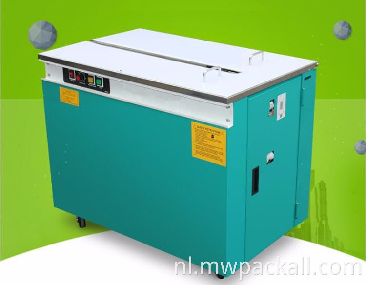 Semi-automatische doos met karton doosbandende machine/PP-riemverpakkingsmachine